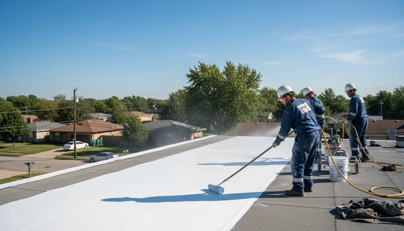 Commercial roof coating in Edwardsville, KS near me